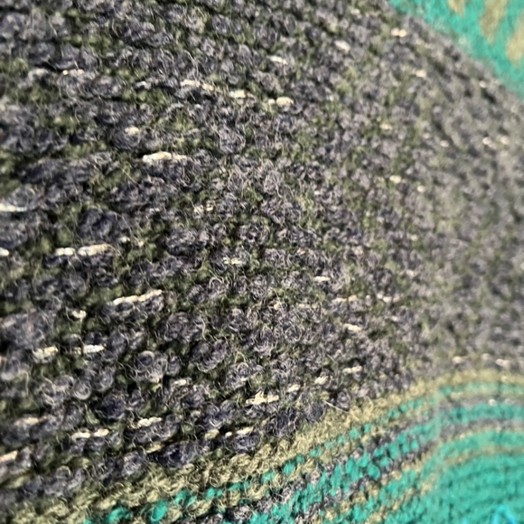 J. Jill -  Mixed Textures Pattern Sweater Jacket Long Wool Cardigan Topper - XL - Picture 11 of 12